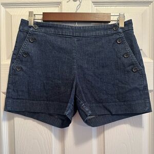 Banana Republic Sailor Button Jean Shorts